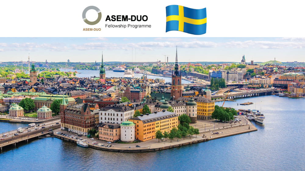 Apply for the ASEM DUO-Sweden Fellowship Program