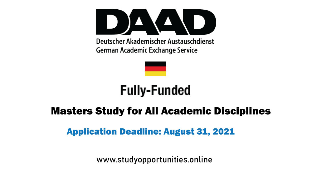DAAD Master Studies for All Academic Discipline Scholarship In Germany
