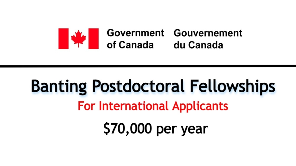 The Banting Postdoctoral Fellowships by Government of Canada