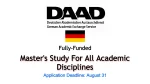 DAAD Master Studies for All Academic Disciplines
